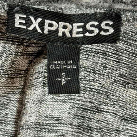 Express Heathered Gray Bodycon Long Sleeve Dress - Picture 6 of 6